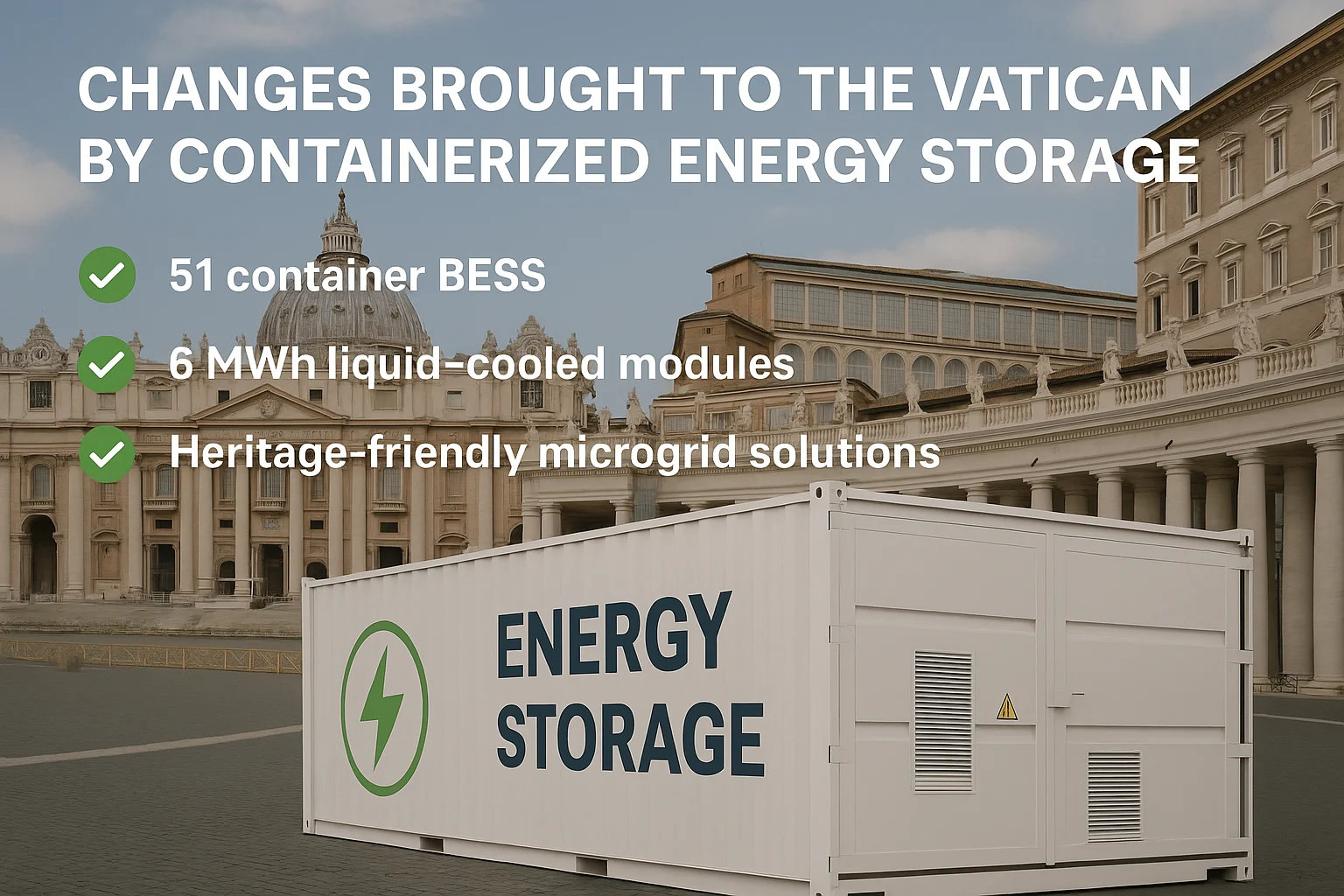 Vatican’s Energy Storage Industry: Market Prospects of Containerized Energy Storage Solutions