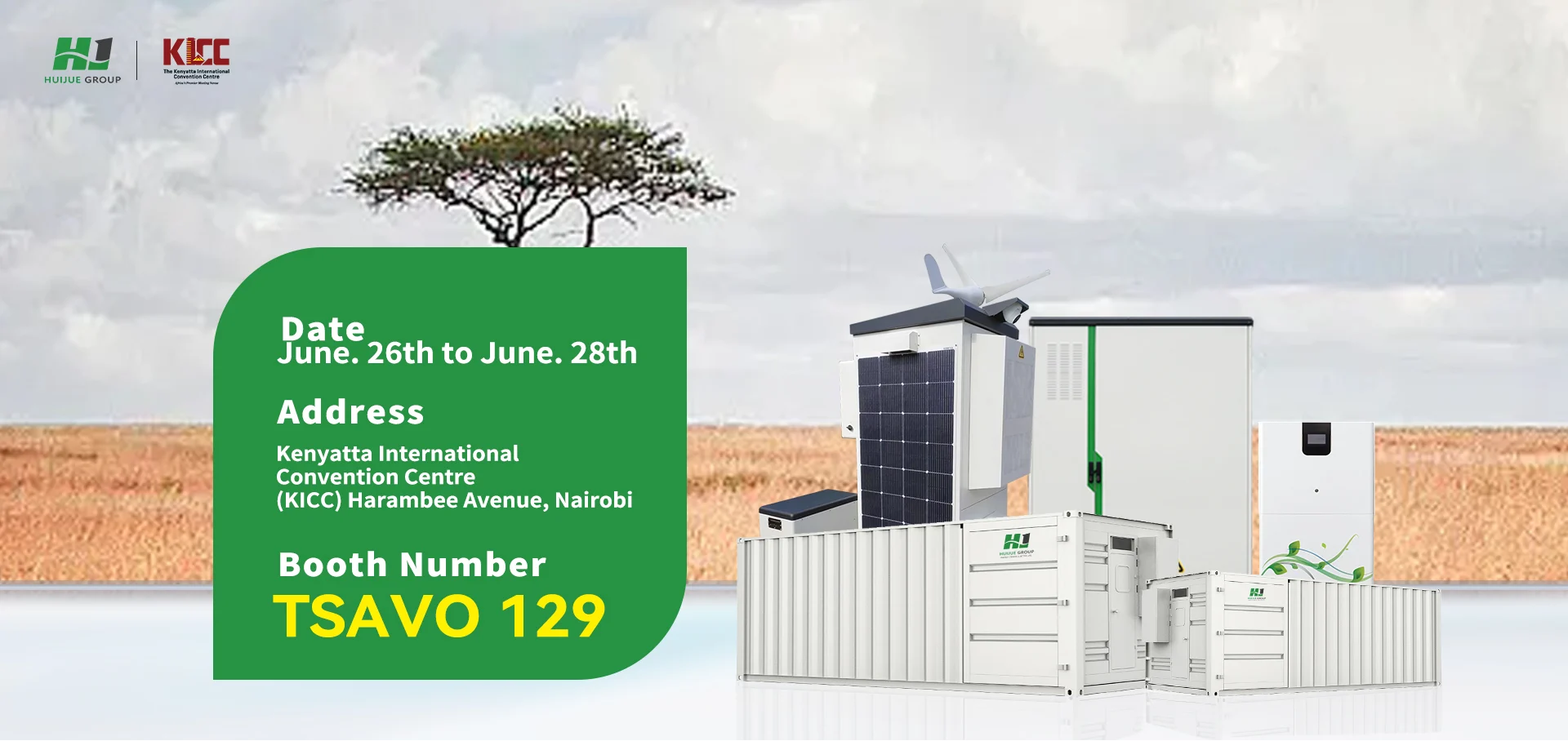 Huijue Group is about to make its appearance at the 2025 Kenya International Solar Energy Exhibition